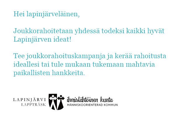 Tämä sivu tuo yhteen kaikki tamperelaiset joukkorahoituskampanjat